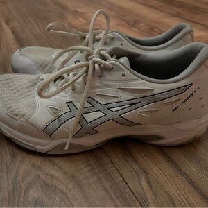 ASICS Women's Gel-Rocket 11 Cream Athletic Shoes